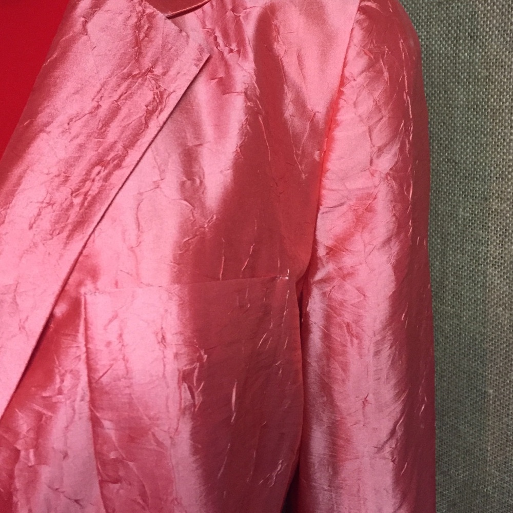 Talbots Pink Silk-Like Blazer